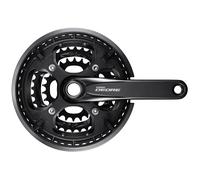 Shimano FC-T6010 Deore 10-Speed Chainset, 48/36/26T, Chainguard, Black, 175 mm