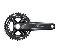 Shimano Deore M4100 Hollowtech Ii Crankset Black 170 mm / 36/26t 170 mm Black