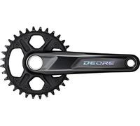 SHIMANO Unisex - Adult M6100 Crankset, Black, One Size
