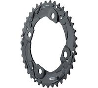 SHIMANO Deore FC-M615 Chainring 38T, Aluminum, Black, 10-speed, Outer, 104 BCD