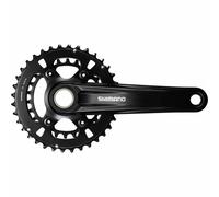 Shimano Deore Mt610 Boost Hollowtech Ii Crankset Black 170 mm / 36/26t