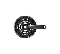 Shimano FC-T6010 Deore 10-Speed Chainset, 48/36/26T, Chainguard, Black, 175 mm