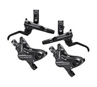 Shimano Deore M6100 / M6120 Front And Rear Disc Brake Set - Black / Pair Black