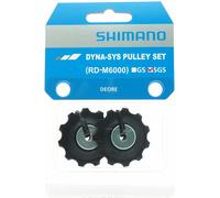 Shimano Deore RD-M6000 SGS Tension & Guide Pulley Jockey Wheels - Black / 10 Speed / SGS Black