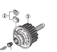 Shimano DH-S501 internal assembly, 108 mm