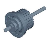 Shimano Eje Buje Completo Front - DH-C6000-1R Negro Bike Hub
