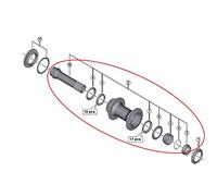 Shimano Hb M8010 Deore Xt Internal Assembly Silver 32/36H 100 mm 32/36H 100 mm