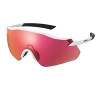 Shimano Equinox Glasses Metallic White With Ridescape Road Lens - One Size