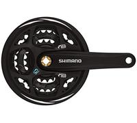 Shimano FC-M311 Altus square taper chainset, 42/32/22T, with chainguard, 175 mm