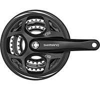 (48/38/28T - 170 MM, Black) Shimano Altus FC-M311 Altus Square Taper Chainset With Chainguard