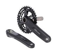 Shimano Deore M4100 Hollowtech Ii Crankset Black 175 mm / 36/26t 175 mm Black