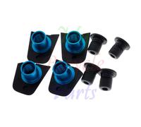 Shimano FC-R8100 Gear Fixing Bolt (M8x10.1mm) & Nut 4 sets, Fit 46-36T Chainring