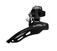 Shimano FD-TZ500 6-speed MTB front derailleur, down swing, top pull, 31.8mm, 66-69, 42T