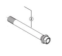 Shimano FH-M645 hub axle, 12 mm