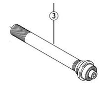 Shimano FH-M770 hub axle unit