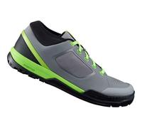 Shimano GR7 (GR700) flat pedal MTB shoes, grey / green, size 38