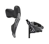 Shimano GRX 810 11-Speed Di2 Gear Shifter & GRX 810 Brake Caliper Kit GREY FRONT RIGHT