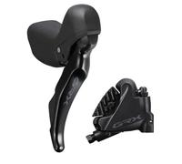 Shimano GRX RX400 Single Disc Brake - 10 Speed - Black / Rear / 2x10 / LH / 1700mm Hose
