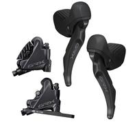 Shimano GRX RX610 Disc Brake STI's & RX400 Flat Mount Calipers - 1x12 Speed - Black / Pair / 1X12