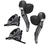Shimano GRX RX810 1x11 Disc Brake Set - Dark Grey / Pair / 1x11