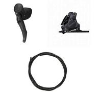 Shimano Br-rx410kt/bl-rx610-l 160 Mm Disc 1000 Mm Brakes Silver One Size Black
