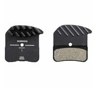 Shimano H03A Disc Brake Pads With Cooling Fins - Black