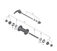 Shimano SPARE PART HB5800 complete Q/R 133mm