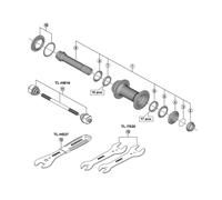 Shimano Hb-m618 Through Axle Silver 275 mm 275 mm Black