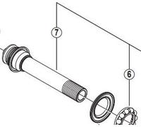 Shimano Deore Xt Hb-m785 Front Hub Axle Silver 100 mm 100 mm Silver