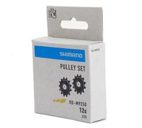 Shimano Rd-m9250 Jockey Wheel Set Silver One Size Black