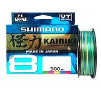 SHIMANO Kairiki 8, 300 Meter, Multicoloured, Braided Fishing Line, 59WPLA68R2