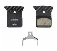 SHIMANO L05A-RF Disc Brake Pad and Spring - Resin Compound, Finned Alloy Backplate