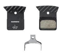 Shimano L05A-RF Disc Pads and Spring, Alloy Backed with Cooling Fins, Resin