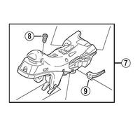 Shimano Spares ST-6800 Left Hand Bracket - Black
