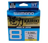Shimano Line Kairiki 8 300m 0.06mm 5.3kg Yellow Fishing Line