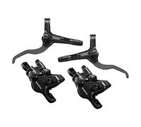 Shimano MT401 Hydraulic Disc Brake Set - Black / Silver - 1000mm + 1700mm Hose