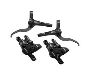 Shimano MT401 Hydraulic Disc Brake Set - Black / Silver - 1000mm + 1700mm Hose