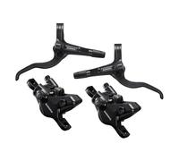 Shimano MT401/MT410 Front And Rear Disc Brake Set - Black / Pair