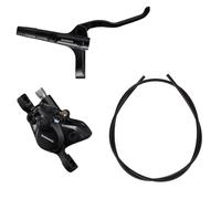 Shimano Non-Series MTB BR-MT200 / BL-MT200 bled brake lever/post mount calliper, black, front right, One Size, VARMT200