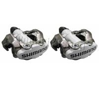 Shimano PDM520 Clipless SPD M520 Cleats & MTB Hybrid Bike Pedals White