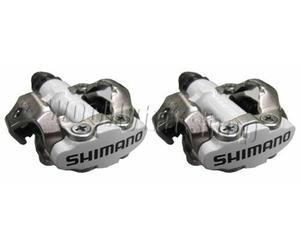 Shimano PDM520 Clipless SPD M520 Cleats & MTB Hybrid Bike Pedals White