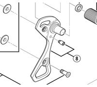 Shimano Spares RD-6800 outer plate and plate stopper pin, SS type