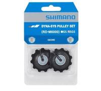 Shimano Deore RD-M6000 SGS Tension & Guide Pulley Jockey Wheels - Black / 10 Speed / SGS Black