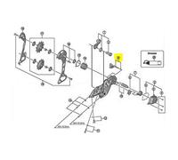Shimano RD-M7000-11 switch lever unit and fixing plate