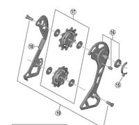 Shimano SPARE PART RDM8000 outer plate assy GS