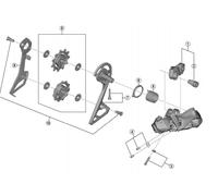Shimano RD-R8050 outer plate and fixing bolt