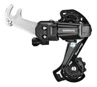 Shimano Tourney/TY Tourney TY200 rear derailleur, 6/7-speed, with bracket, Black, GS medium cage