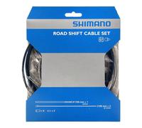 Shimano Road Gear Cable Set Steel Inner Wire SIS Outer And Outer Caps -One size