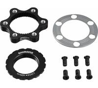 SHIMANO Centerlock to 6-Bolt Rotor Adapter Black, One Size