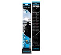 SHIMANO Set Canne+Moulinet Catana Spinning 710M + Catana 2500 + Braid 0,15mm - 239cm - P.7-35g - SMCSCAT710MC